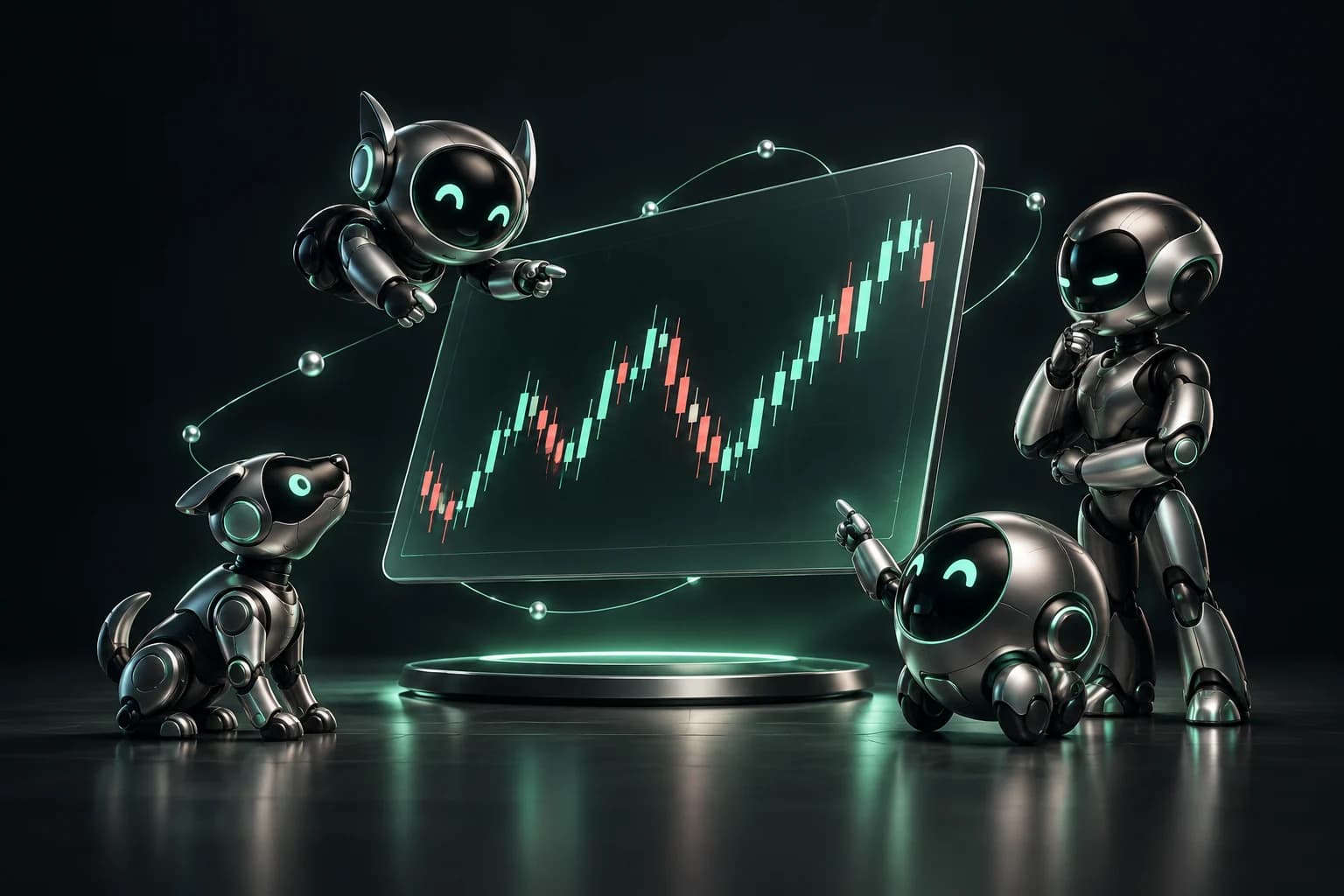 Illustration of the myXchart Founder programme with a trading workspace.